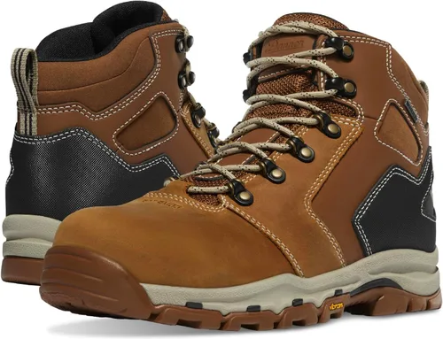 Vista 6 de Danner Vicious - Botas de trabajo de 4.5 pulgadas con punta compuesta para hombre, cuero de grano completo con forro Gore-Tex transpirable, sistema