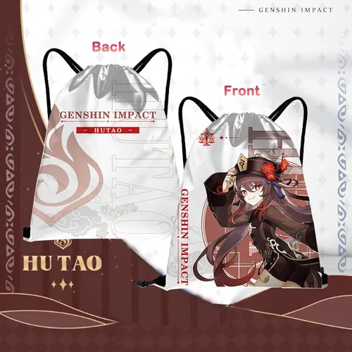 Vista 7 de HUNGAHAAPAI Genshin Impact Box - Incluye figura, bolsa, funda de almohada, imagen colgante, soporte, llavero, dije, broche, 30 tarjetas Lomo, 50