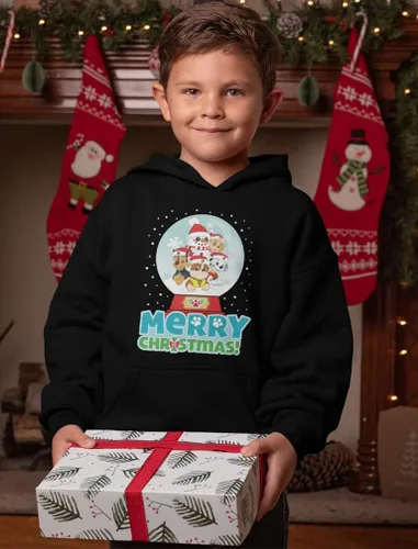 Vista 2 de Sudadera de Paw Patrol para niños pequeños, estilo feo de Navidad Chase Rubble