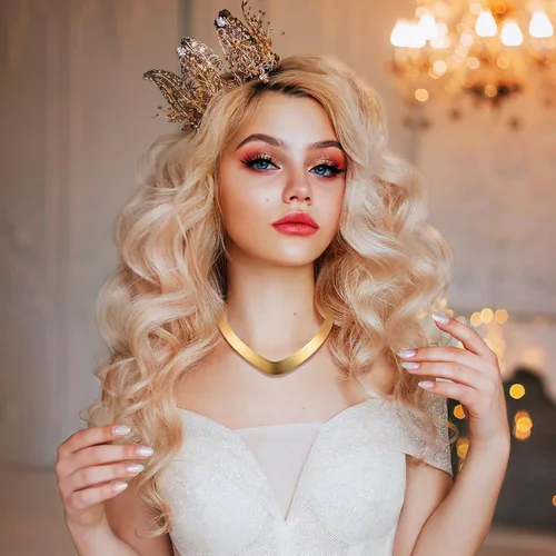 Vista 4 de Disfraz de princesa de Halloween, cadena de celebridad, pulsera de cristal con borla, conjunto de joyas de princesa, cadena de joyería de cabeza