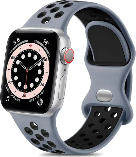 Vista 22 de Lerobo - Bandas deportivas compatibles con Apple Watch Band de 40 mm, 41 mm, 38 mm y 42 mm para Series 11, 10 para mujeres y hombres, suaves bandas