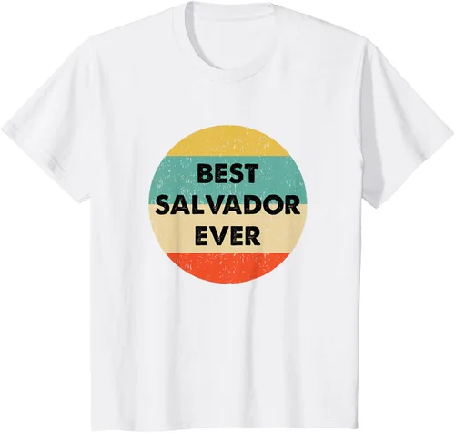 Vista 24 de Camiseta con nombre de Salvador, Negro