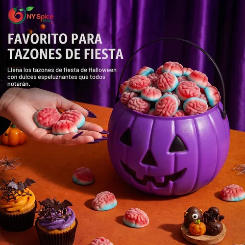 Vista 6 de NY Spice Shop - Gomitas de cerebro de Halloween, gomitas de cerebro