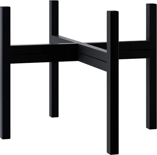 Vista 9 de FaithLand Soporte para plantas de mediados de siglo para interiores y exteriores (sin maceta de 8 pulgadas), soporte de metal para macetas, soporte