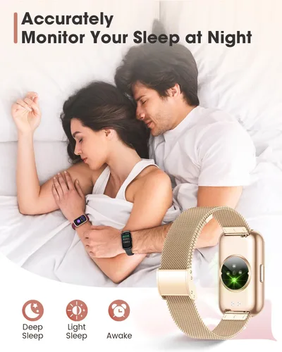 Vista 5 de Relojes de fitness para mujer, rastreador de actividad física con monitor de frecuencia cardíacaSpO2, relojes inteligentes para mujeres