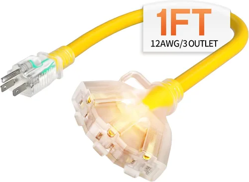 Vista 16 de Cable de extensión resistente de calibre 12 de 50 pies