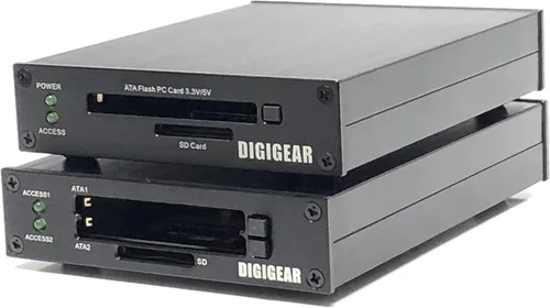 Vista 7 de U2ATASD DIGEAR Tarjeta PCMCIA Flash Dual ATA PCMCIA + lector de grado industrial SD a USB 3.0
