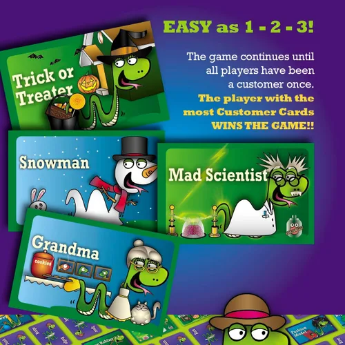 Vista 6 de SNAKE OIL - Juego de fiesta The Silly Selling - Divertidos juegos de cartas para grupos de 3 a 10 jugadores - Actividad de viaje divertida