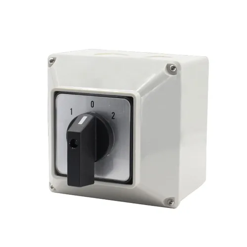 Vista 6 de 1 interruptor selector de cambio universal, con caja impermeable, interruptor de alimentación dual, 3 posiciones, 4 terminales, interruptor