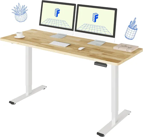 Vista 51 de FLEXISPOT Escritorio eléctrico de pie E3 con motor doble, 48 x 24
