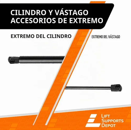 Vista 3 de 2 amortiguadores para escotilla trasera, para Nissan Xterra 2005-2014