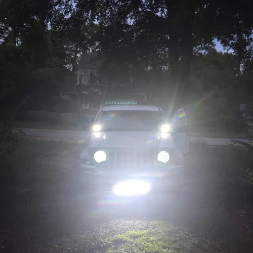 Vista 8 de Willpower 4 unidades de 4 pulgadas 3.9 in 42W mini luz de trabajo LED ultra fina haz de luz LED Pods luces de conducción 12V 24V Offroad Lámparas