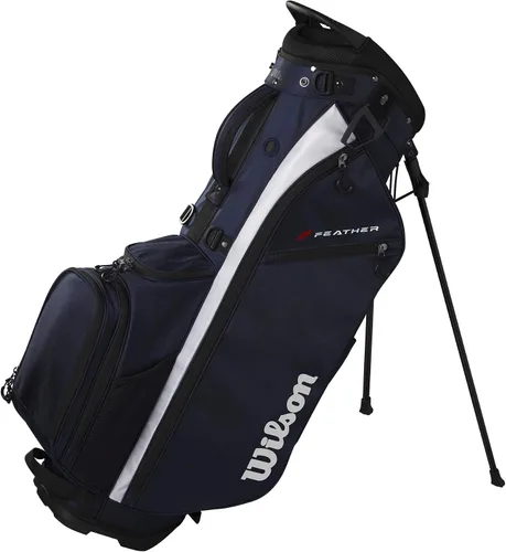 Vista 10 de Wilson Bolsa de Carrito de Golf Feather - Negro/Gris/Rojo