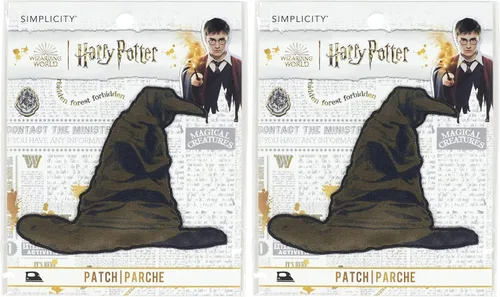 Vista 13 de Simplicity Parche termoadhesivo para gafas y cicatrices de Harry Potter para ropa, chaquetas y mochilas, 2.875 pulgadas de ancho x 1.125 pulgadas