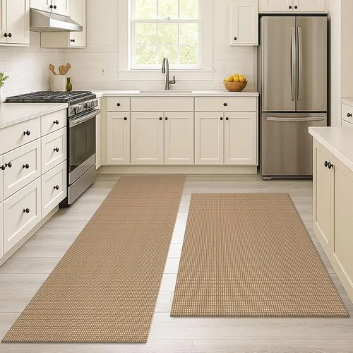 Vista 151 de EARTHALL Alfombra tejida de 2 x 3 pies, lavable para entrada, alfombra trenzada antideslizante, alfombra para puerta interior y exterior, alfombra