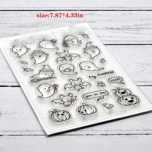 Vista 3 de Flower Fairy - Juego de sellos y troqueles transparentes de silicona para hacer tarjetas, plantillas de corte de metal para álbumes de recortes