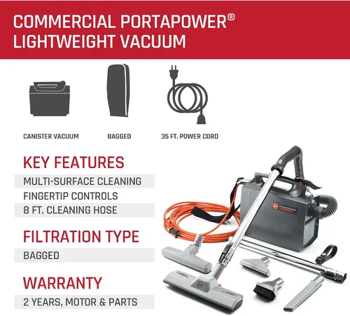 Vista 17 de Hoover CH30000 PortaPower Commercial aspiradora con contenedor liviana