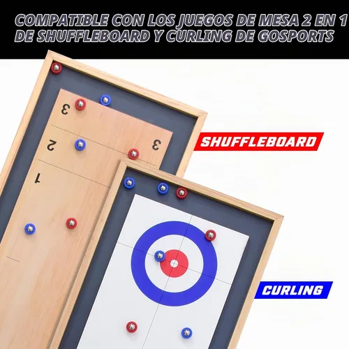Vista 2 de GoSports Juego de 8 rodillos de repuesto para tablero de barajar