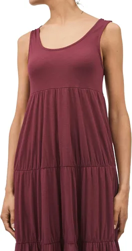 Vista 5 de Ellos Vestido largo escalonado de talla grande para mujer