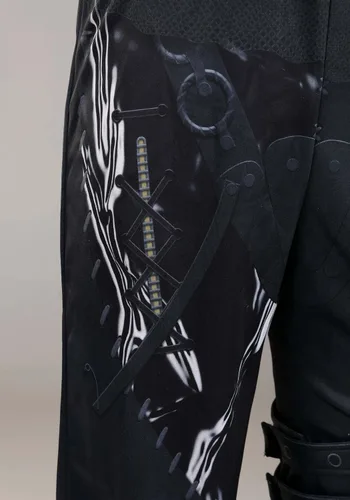 Vista 5 de Edward Scissorhands Men's Costume Jumpsuit with Scissor Gloves and 10 Blades
