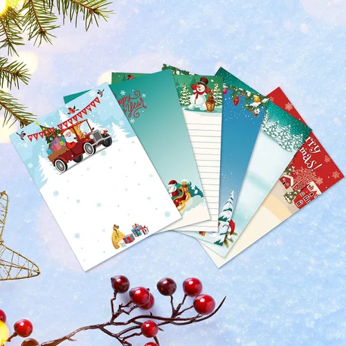 Vista 6 de 300 notas adhesivas de Navidad, bloc de notas de invierno, notas adhesivas de muñeco de nieve, autoadhesivas, extraíbles, divertidos bloc de notas
