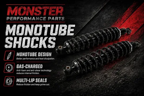 Vista 6 de Monster Shock Set para Honda 51400-HL3-A41 52400-HL3-A51 Pioneer 700 700-4