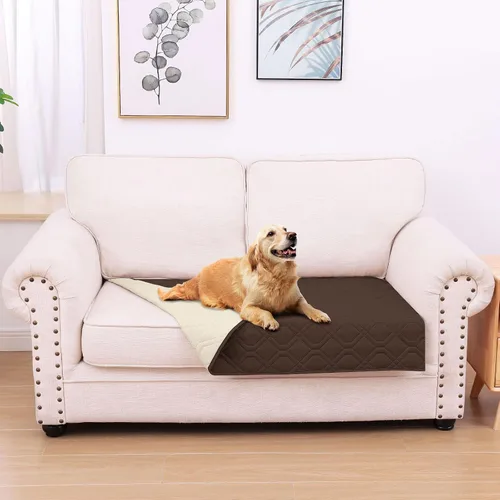 Vista 116 de hyha - Manta impermeable para cama de perro, mantas suaves para mascotas, funda impermeable para sofá para perros, fundas reversibles lavables