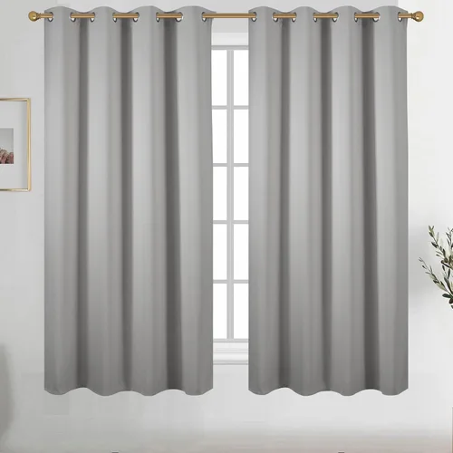 Vista 55 de Diraysid Cortinas opacas beige con ojales para dormitorio, con aislamiento térmico, cortinas de oscurecimiento de habitación, 38 x 54 pulgadas, 2