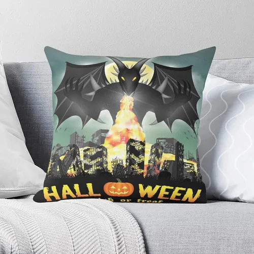 Vista 7 de POPCUSTOMS Fundas de almohada personalizadas de Halloween con fotos impresas de dos lados, fundas de almohada personalizadas, regalos para sofá