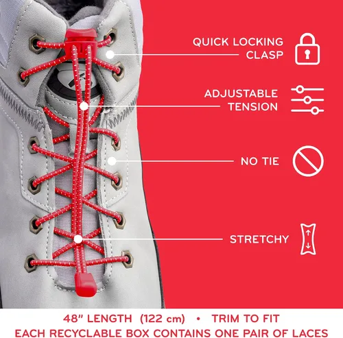 Vista 4 de THE ORIGINAL STRETCHLACE Cordones de bloqueo rápido sin ataduras