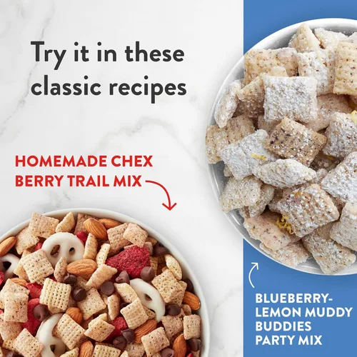 Vista 6 de Cereal de Arándanos Chex, Cereal para el desayuno sin gluten, hecho con grano integral, 12 onzas