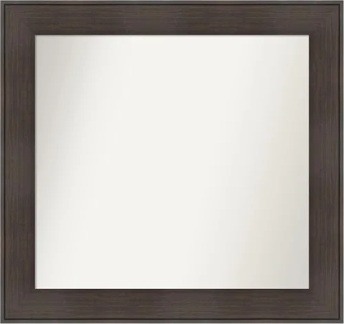 Vista 84 de Amanti Art Espejo personalizado, espejo de baño de veta de madera rústica William, espejo de pared o espejo de tocador de baño sobre el fregadero