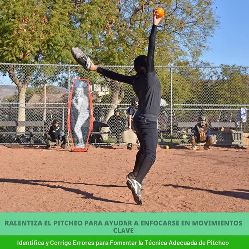 Vista 4 de GoSports Paquete de 6 bolas de softball de entrenamiento con peso de 3.82 pulgadas, entrenamiento de golpear y lanzar para todos los niveles