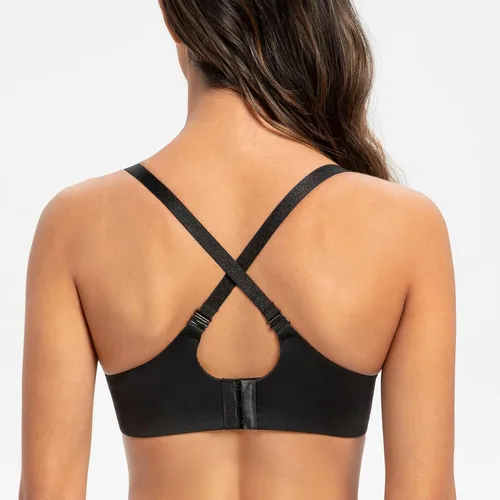 Vista 4 de MELENECA Brasier de lactancia materna de cobertura completa para mujer, soporte con aros, talla grande