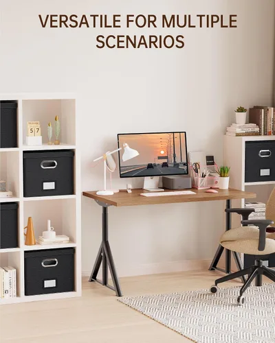 Vista 6 de Oterri Organizador de Archivos, Caja de Archivos, Gabinete de Archivos para Almacenamiento de Carpetas de Archivos Tamaño Carta, Organizador