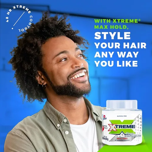 Vista 4 de Xtreme Clear Performance Styling Gel para el cabello para hombres, 8.82 onzas, paquete de 3 Sin alcohol, control Xtreme de 48 horas, con aloe