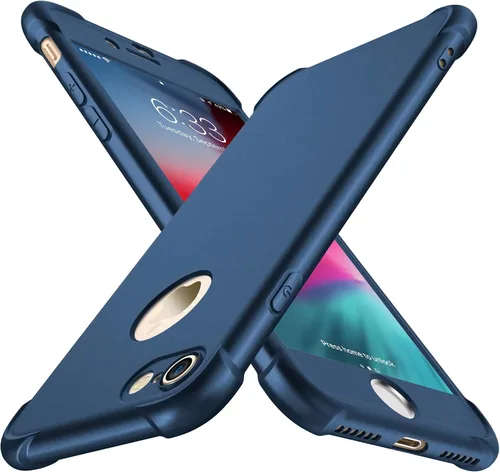 Vista 31 de ORETECH - Funda diseñada para iPhone 5/5S / SE (2016), con [2 protectores de pantalla de vidrio templado] cuerpo completo de 360° para iPhone SE