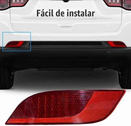 Vista 4 de CULMKARI Reflector de parachoques trasero delantero lateral del conductor Se adapta para 2017-2019 Jeep Compass Reemplaza CH1184106 55112679AA
