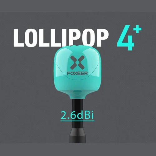 Vista 2 de 2pcs FPV Antena Foxeer Lollipop 4 Plus 2.6dBi 5.8GHz RHCP TX RX para FPV Racing Drone (RP-SMA)