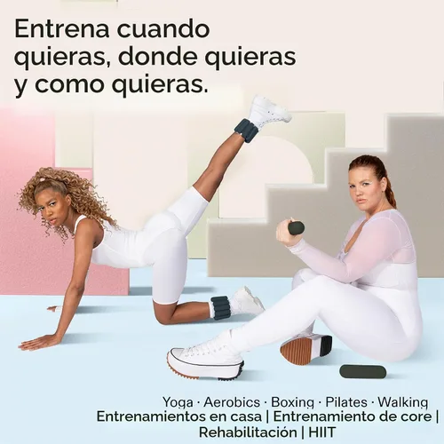 Vista 3 de Bala Bangles & Bala Bars - Equipo de entrenamiento en casa, color carbón