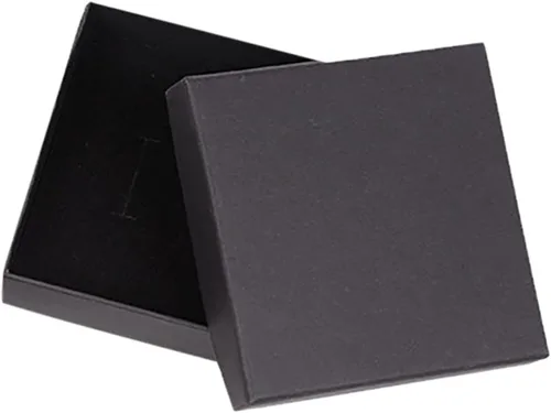 Vista 2 de Joyero organizador para mujeres y niñas, funda gruesa de papel para joyería, tapa de joyería, regalo con cartón de algodón y caja, joyero de viaje