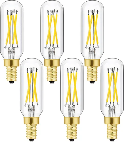 Vista 11 de Leools Bombilla LED E12 Regulable de 2W Equivalente a Bombilla de Luz de 25 Vatios Blanco Suave T6 T25 Bombilla Candelabro E12 de 25 Vatios