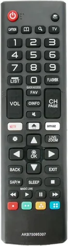 Vista 2 de AKB75095307 Reemplazo remoto para LG TV 43LJ550M 43LJ5500 43LJ5550 49LJ550M 49LJ5500 49LJ5550 55LJ550M 55LJ5500 55LJ5550 43LJ5 500-UA 43LJ550M-UB
