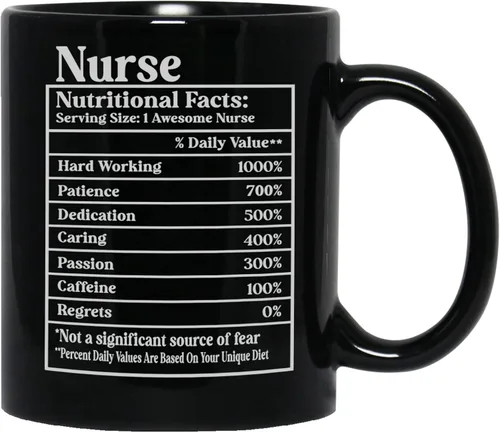 Vista 18 de Exfoliantes de café y guantes de goma #Nurselife, taza de café impresa para enfermera, regalo para enfermera (diseño 1, 11 onzas)