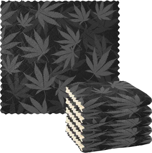 Vista 12 de CaTaKu Paños de cocina de animales del bosque de acuarela, paquete de 6 trapos reutilizables para lavar, paños de limpieza de microfibra, paños