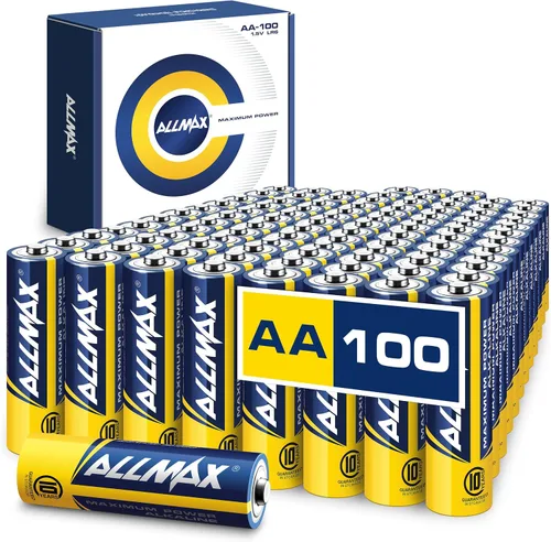 Vista 7 de Allmax - Pilas alcalinas doble A AA de máxima potencia (12 unidades) – Diseño ultra duradero, a prueba de fugas, vida útil de 10 años, máximo