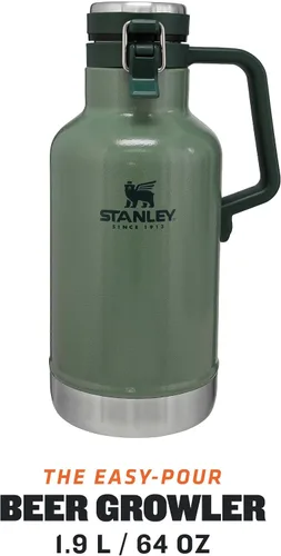Vista 2 de Stanley Classic Beer Growler 1.9L Hammertone Verde