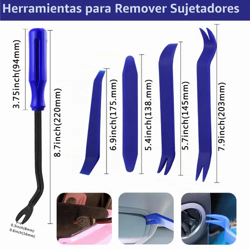 Vista 7 de 845 piezas de clips retenedores de parachoques para automóvil, pasadores de empuje automotrices, clips de carrocería, abrazaderas de plástico