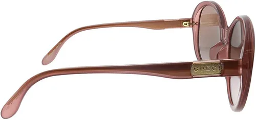 Vista 3 de Gucci GG 0793SK 003 - Gafas de sol redondas de plástico rosa con lente marrón Rosado 59-15-145