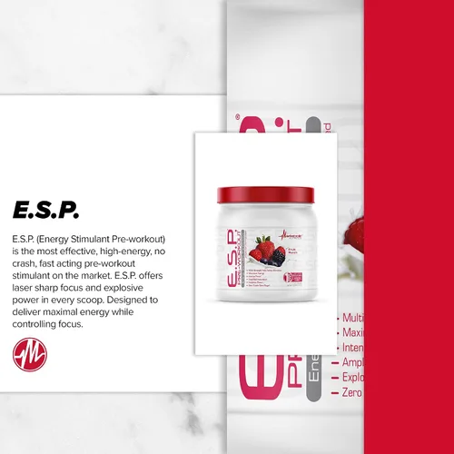 Vista 8 de Suplemento de nutrición metabólica ESP. Suplemento energizante y estimulador de la resistencia de preentrenamiento. Mayor energía y concentración